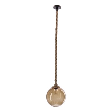 Luster na sajli SHEDON 1xE27/40W/230V zadimljeno bež
