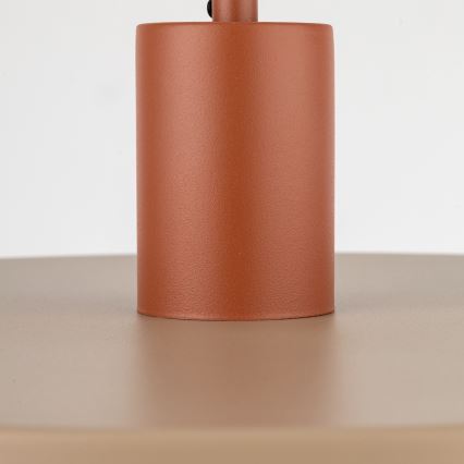 Luster na sajli SILA 1xE27/15W/230V prečnik 40 cm bež/ciglasta