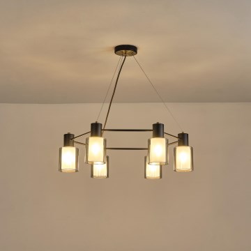 Luster na sajli SILENCE 6xE14/15W/230V