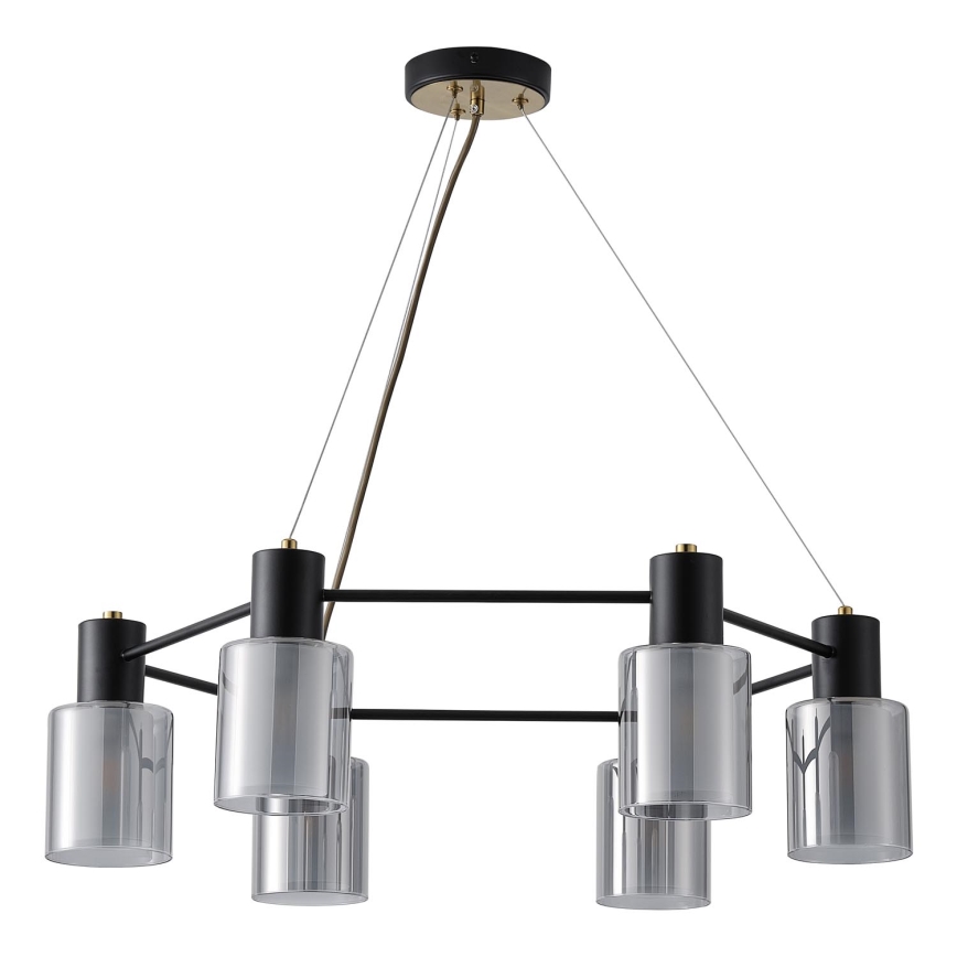 Luster na sajli SILENCE 6xE14/15W/230V