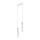 Luster na sajli SIMON 2xE27/60W/230V bela/buk