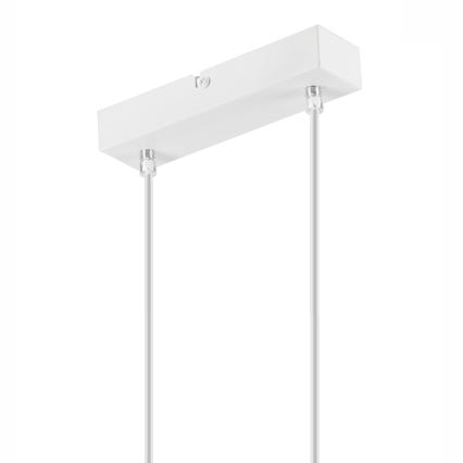 Luster na sajli SIMON 2xE27/60W/230V bela/buk