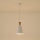Luster na sajli SIMPLO 1xE27/15W/230V, beo, prečnik 20 cm