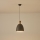 Luster na sajli SIMPLO 1xE27/15W/230V, siva, prečnik 23 cm