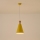 Luster na sajli SIMPLO 1xE27/15W/230V žute boje, prečnika 20 cm