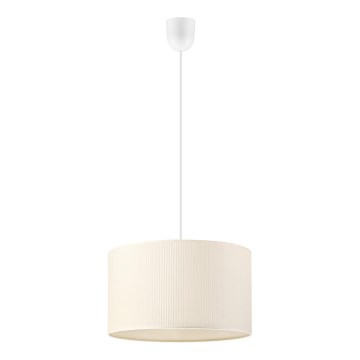 Luster na sajli SIRJA PLISADO 1xE27/15W/230V prečnik 35 cm krem