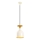 Luster na sajli SIVANI 1xE27/40W/230V bela/bakarna