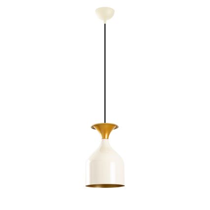 Luster na sajli SIVANI 1xE27/40W/230V bela/bakarna