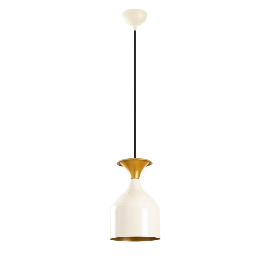 Luster na sajli SIVANI 1xE27/40W/230V bela/bakarna