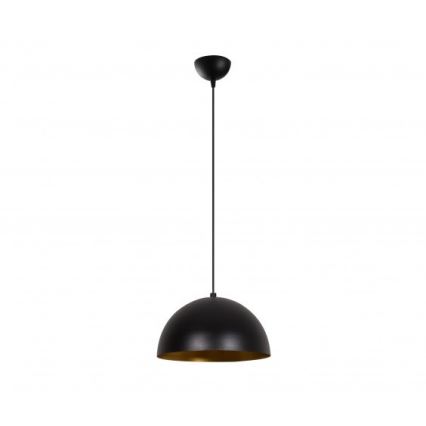 Luster na sajli SIVANI 1xE27/40W/230V pr. 30 cm crna/bakarna