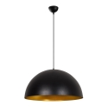 Luster na sajli SIVANI 1xE27/40W/230V prečnik 60 cm crna/bakarna