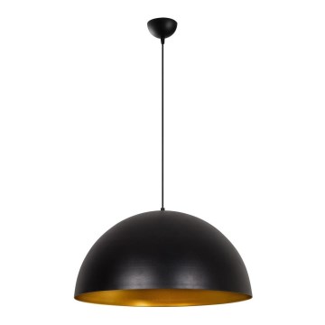 Luster na sajli SIVANI 1xE27/40W/230V prečnik 60 cm crna/bakarna