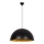 Luster na sajli SIVANI 1xE27/40W/230V prečnik 60 cm crna/bakarna