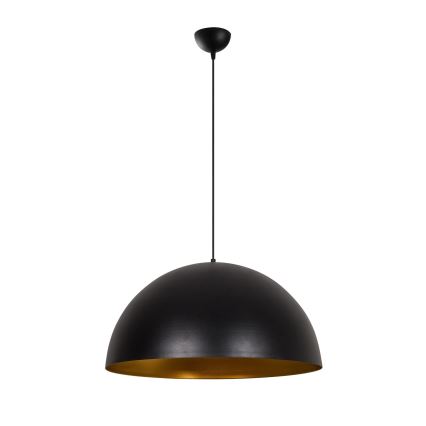Luster na sajli SIVANI 1xE27/40W/230V prečnik 60 cm crna/bakarna