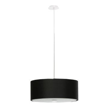 Luster na sajli SKALA 3xE27/60W/230V pr. 30 cm crni