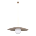 Luster na sajli SLATE 1xE27/15W/230V, prečnik 65 cm, bež