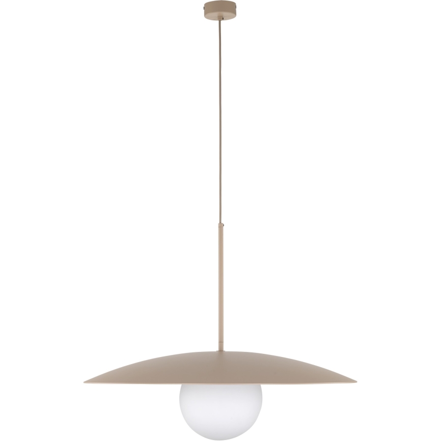 Luster na sajli SLATE 1xE27/15W/230V, prečnik 65 cm, bež