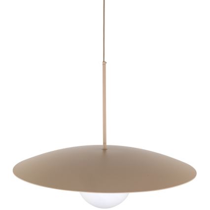 Luster na sajli SLATE 1xE27/15W/230V, prečnik 65 cm, bež