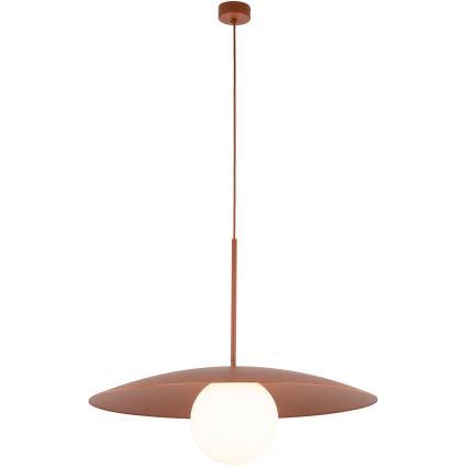 Luster na sajli SLATE 1xE27/15W/230V, prečnik 65 cm, u boji cigle