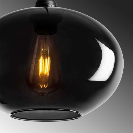Luster na sajli SMOKED 1xE27/40W/230V