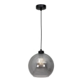 Luster na sajli SOFIA 1xE27/60W/230V crne boje
