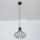 Luster na sajli SOLANO 1xE27/15W/230V crna/sjajni hrom