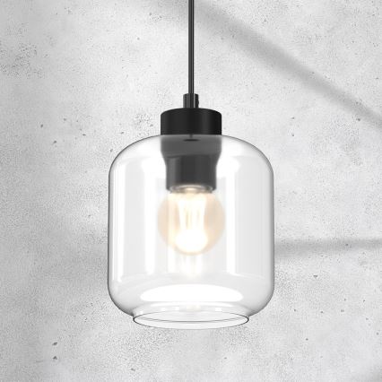 Luster na sajli SOMBRA 1xE27/60W/230V proziran