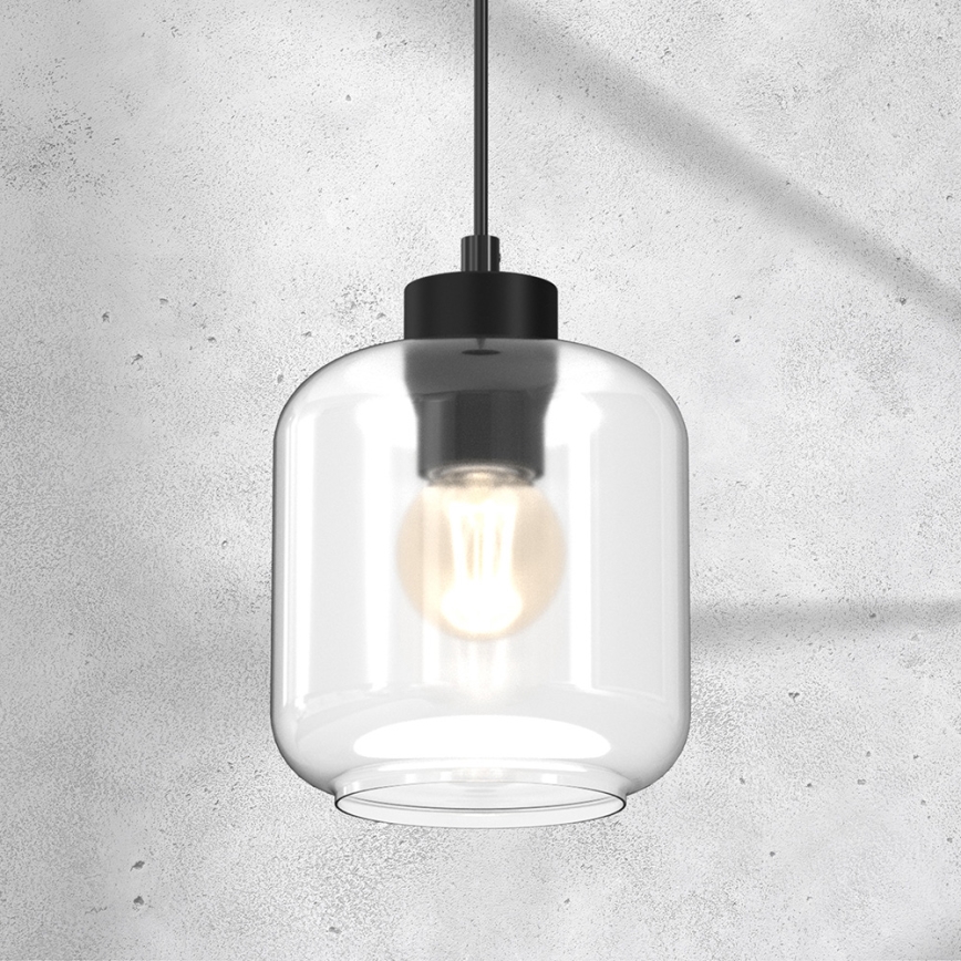 Luster na sajli SOMBRA 1xE27/60W/230V proziran