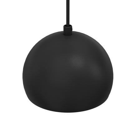 Luster na sajli SOOL 1xE27/15W/230V, prečnik 15 cm, crna