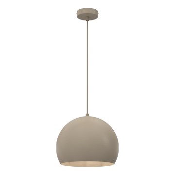 Luster na sajli SOOL 1xE27/15W/230V prečnik 27 cm bež