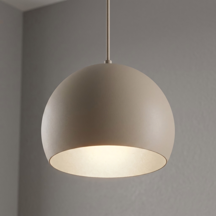 Luster na sajli SOOL 1xE27/15W/230V prečnik 27 cm bež