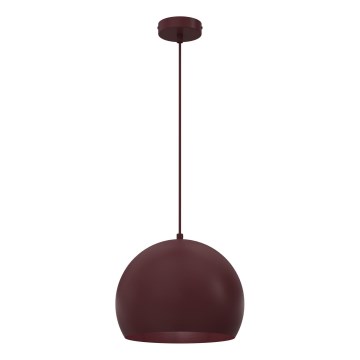 Luster na sajli SOOL 1xE27/15W/230V prečnik 27 cm bordo