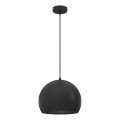 Luster na sajli SOOL 1xE27/15W/230V Ø 27 cm crna