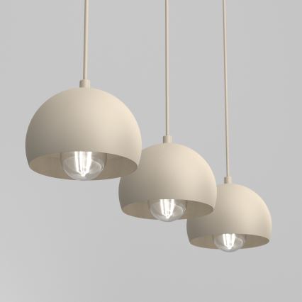 Luster na sajli SOOL 3xE27/15W/230V bež