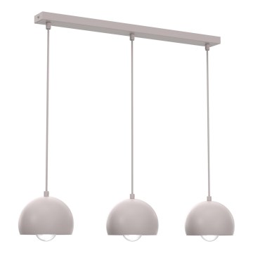 Luster na sajli SOOL 3xE27/15W/230V krem boje