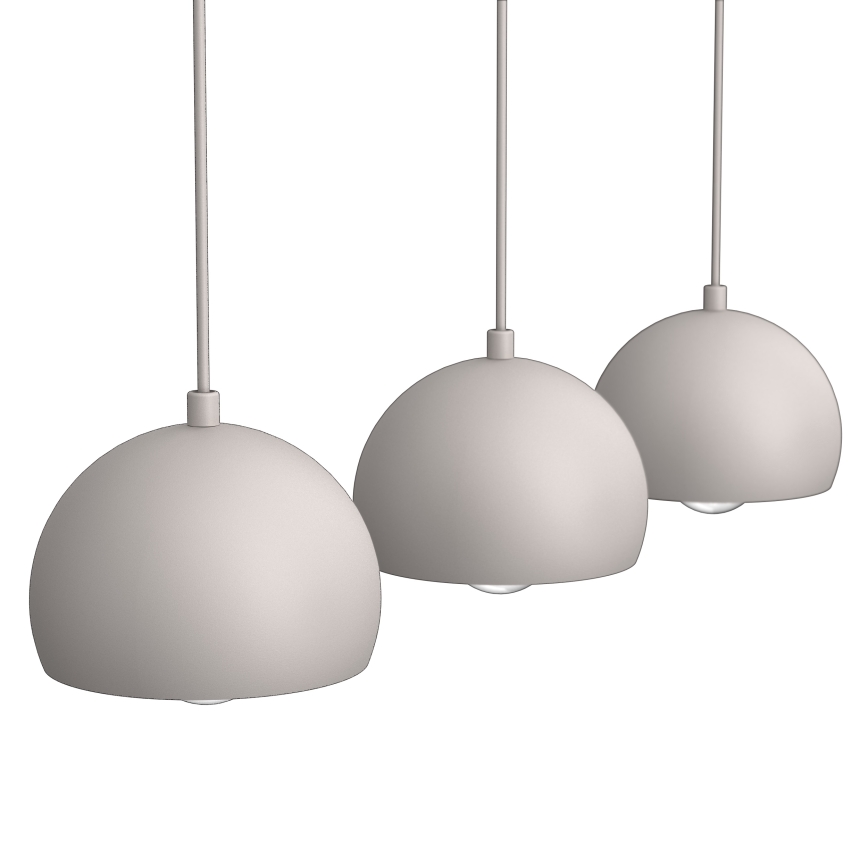 Luster na sajli SOOL 3xE27/15W/230V krem boje