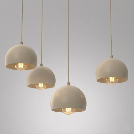 Luster na sajli SOOL 5xE27/15W/230V bež