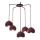 Luster na sajli SOOL 5xE27/15W/230V bordo