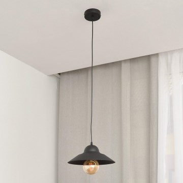 Luster na sajli SORAPIS 1xE27/15W/230V crna