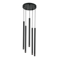 Luster na sajli STALACTITE LASER 5xG9/3W/230V crni