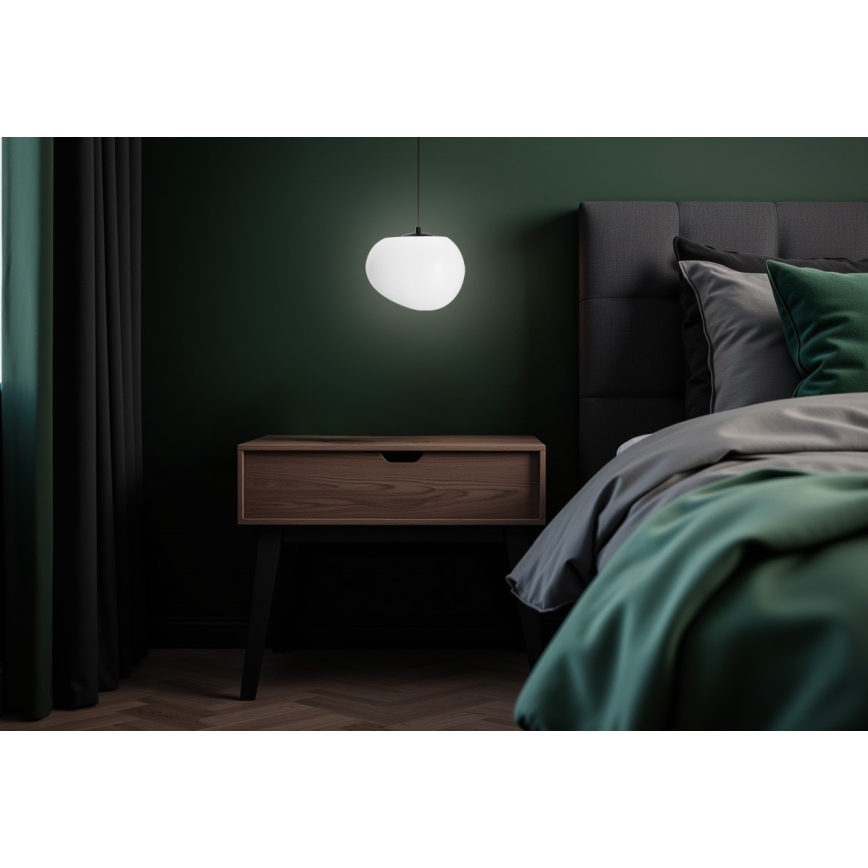 Luster na sajli STONES 1xE27/40W/230V prečnik 25 cm