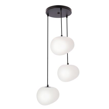 Luster na sajli STONES 3xE27/40W/230V