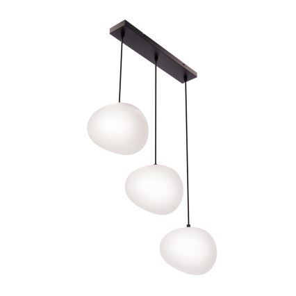 Luster na sajli STONES 3xE27/40W/230V