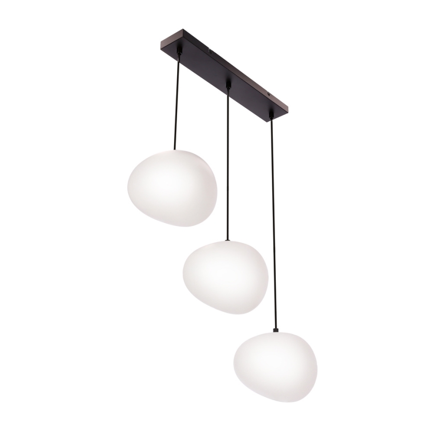 Luster na sajli STONES 3xE27/40W/230V