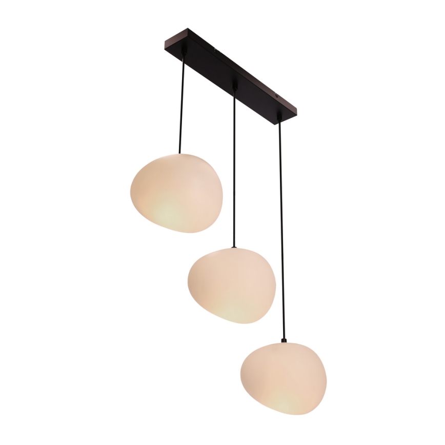 Luster na sajli STONES 3xE27/40W/230V