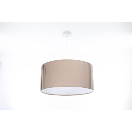 Luster na sajli STRIPES 1xE27/60W/230V preč. 60 cm bež