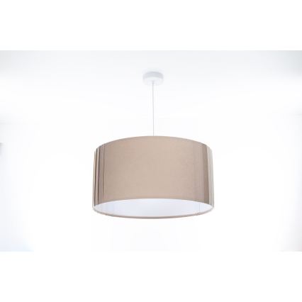 Luster na sajli STRIPES 1xE27/60W/230V, prečnik 40 cm, bež