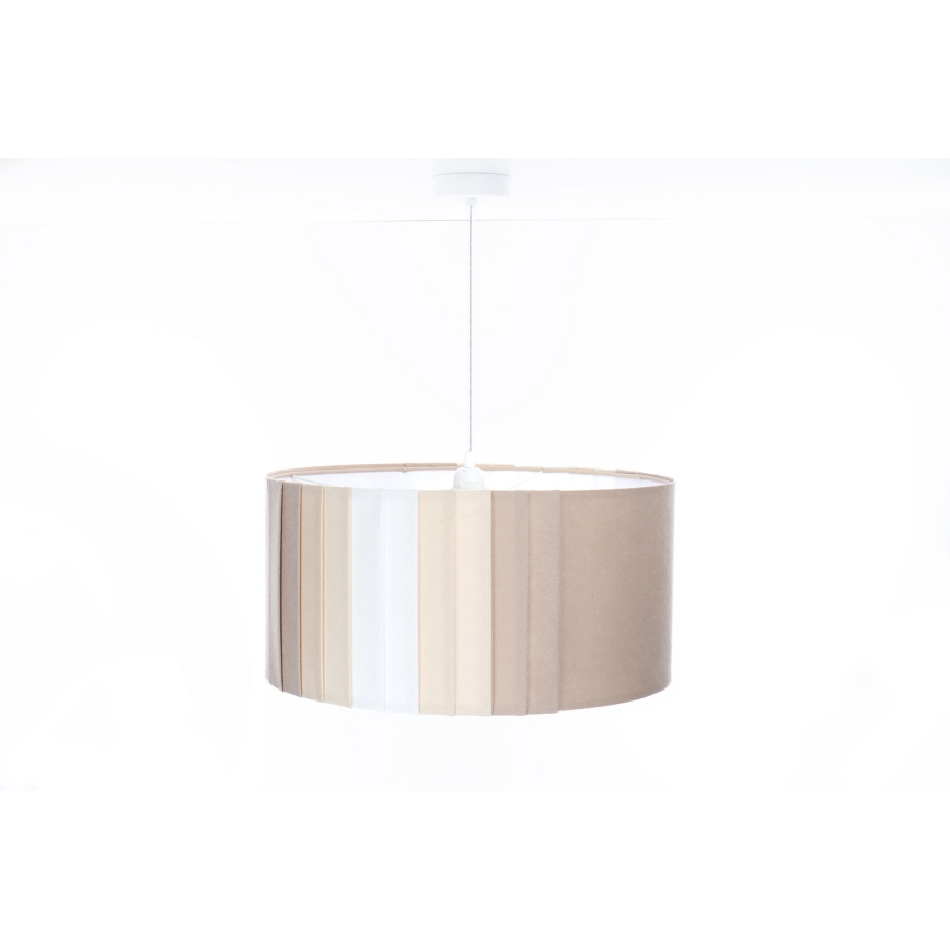 Luster na sajli STRIPES 1xE27/60W/230V, prečnik 40 cm, bež