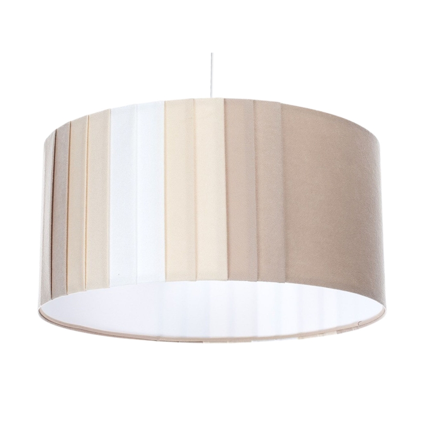 Luster na sajli STRIPES 1xE27/60W/230V, prečnik 40 cm, bež