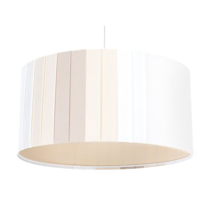 Luster na sajli STRIPES 1xE27/60W/230V, prečnik 40 cm, krem boje